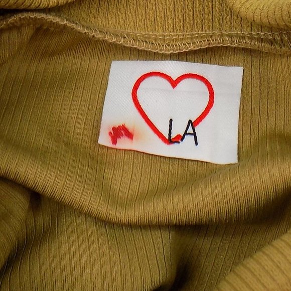 LoveLA Lura Ribbed Bodysuit in Tan NWT Multiple Sizes - Picture 8 of 9